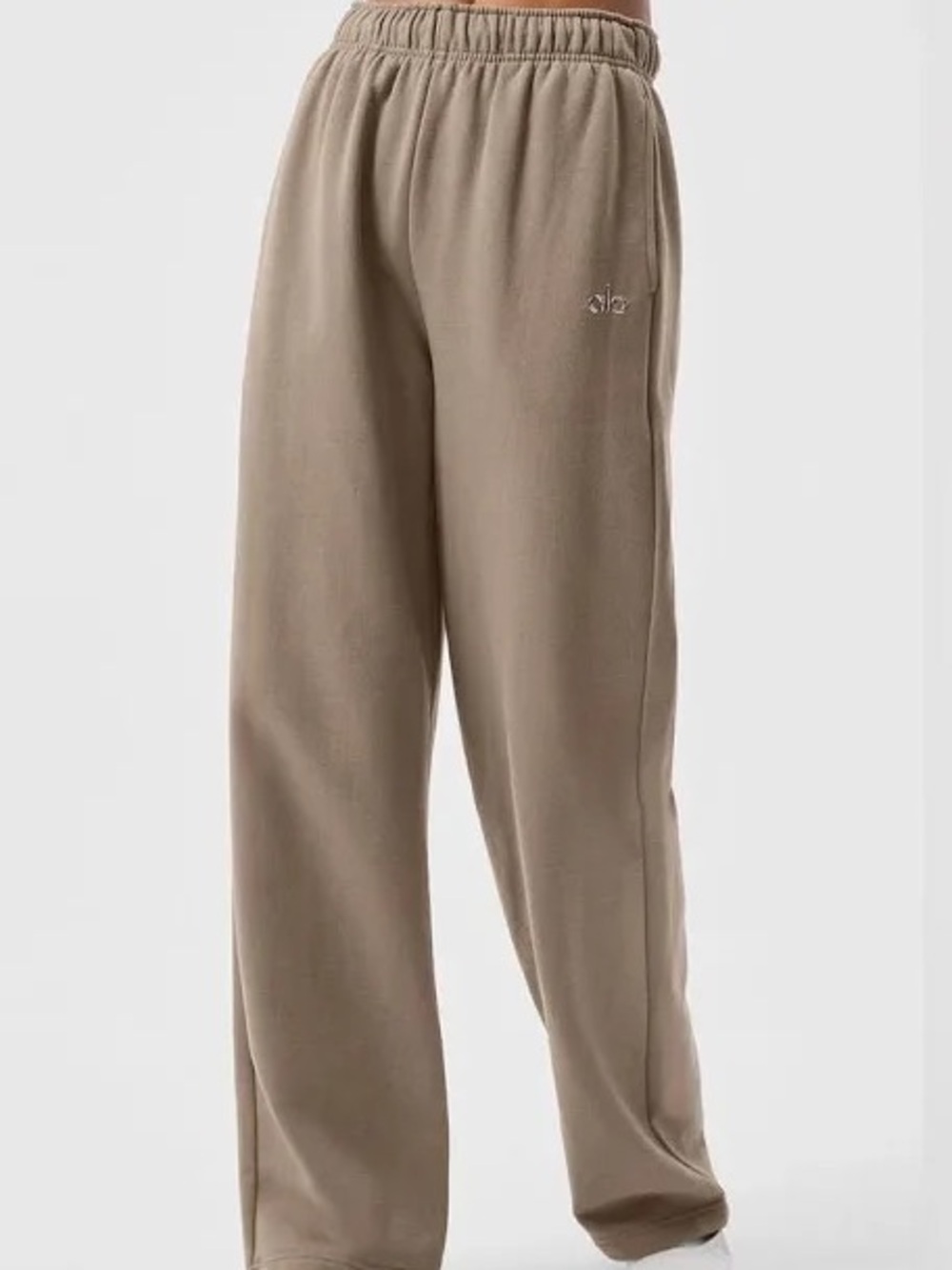 Relaxed Fit Men's Sweatpants in Taupe - Picture 1 of 5
